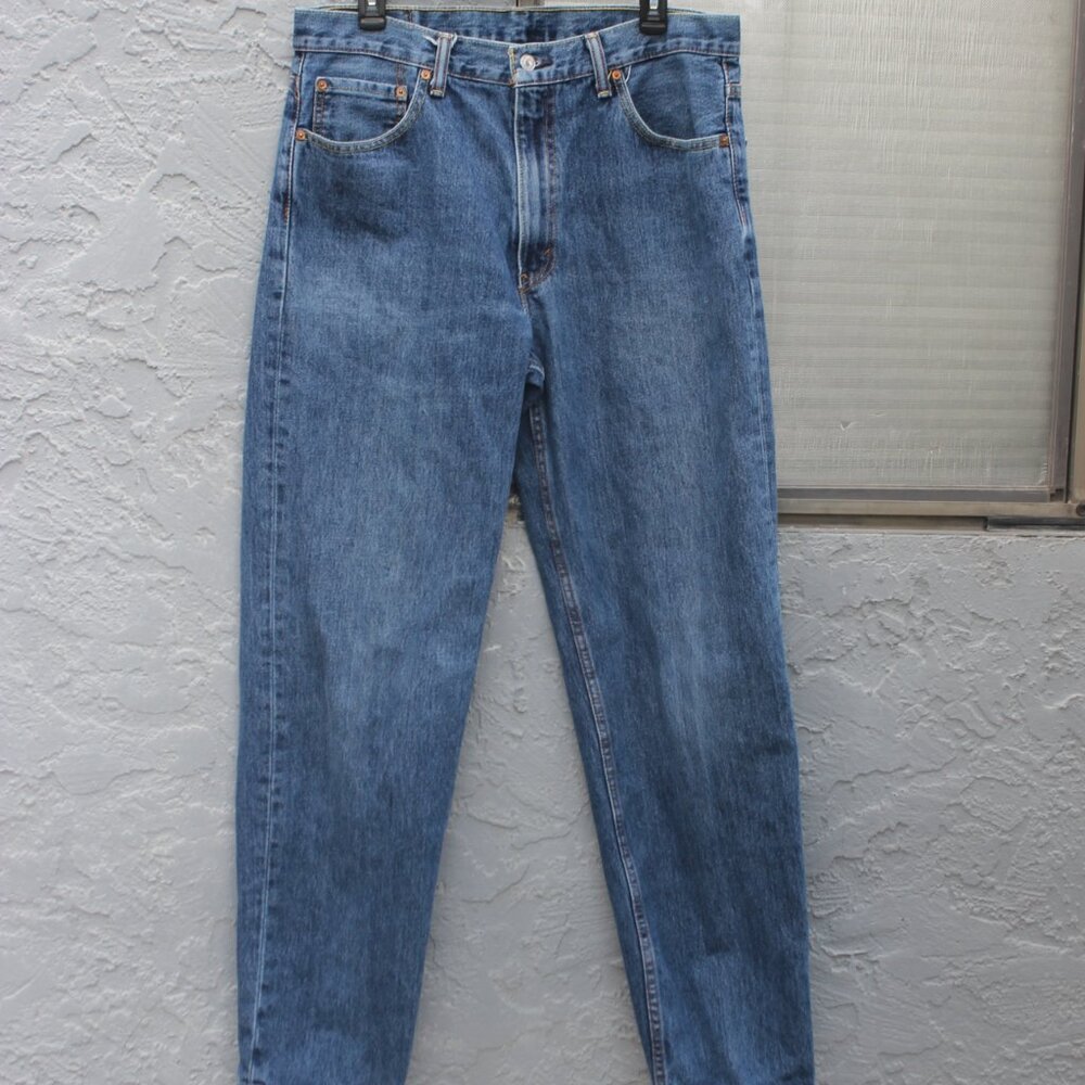 LEVI'S 550 Denim Jeans Men Size W36 L33 Medium Blue Classic Fit Straight Leg